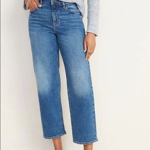 3/$50 High rise wide leg crop jeans